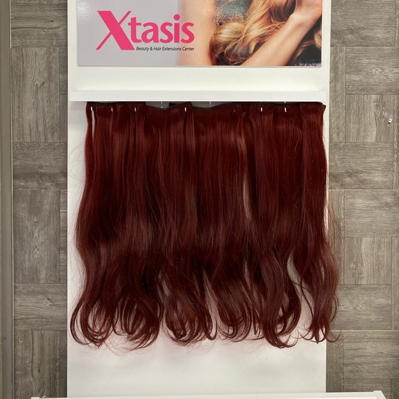 Red #33 Clip In Hair Extensions 1 piece - Picture 2 of 2